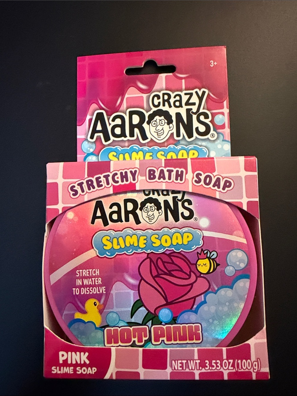 Aaron’s Pink Slime Soap - Hot Pink Stretchy Bath Soap